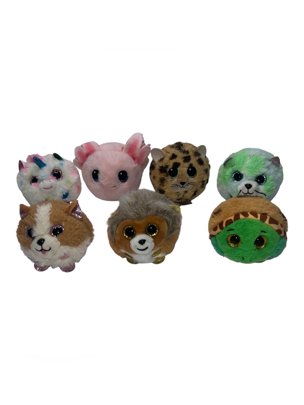Ty Beanie Bouncers Lot of 7 Plush Balls Animal Bundle